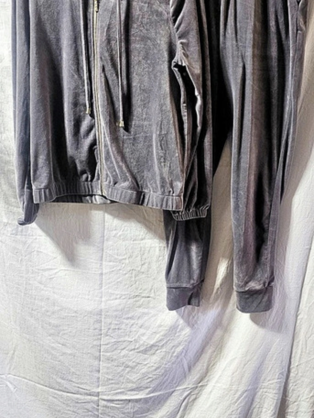 Cable & Gauge Zip Hoodie and Jogger Set Gray